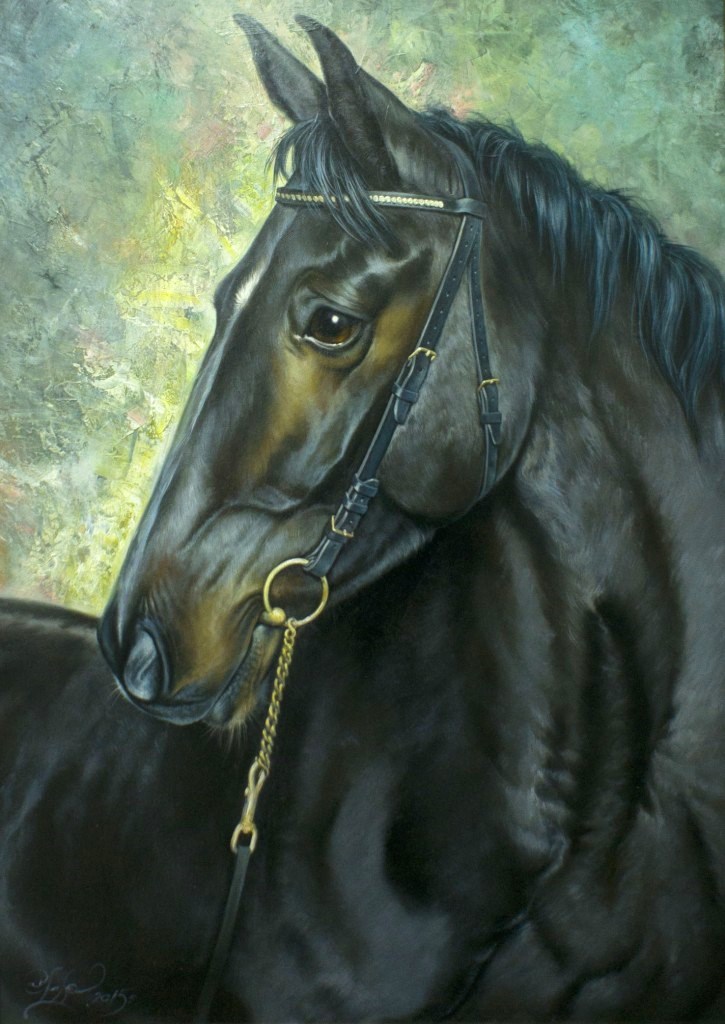Картина Черный конь , художник Мхитарян Геворг Левикович, купить